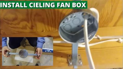 ceiling fan electrical mounting box|ceiling fan outlet box installation.